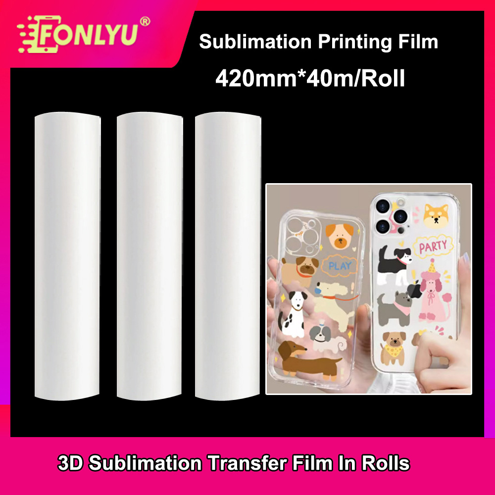 Phone Case Blank Print - FONLYU 420mm*40mm 롤 3D 승화 필름