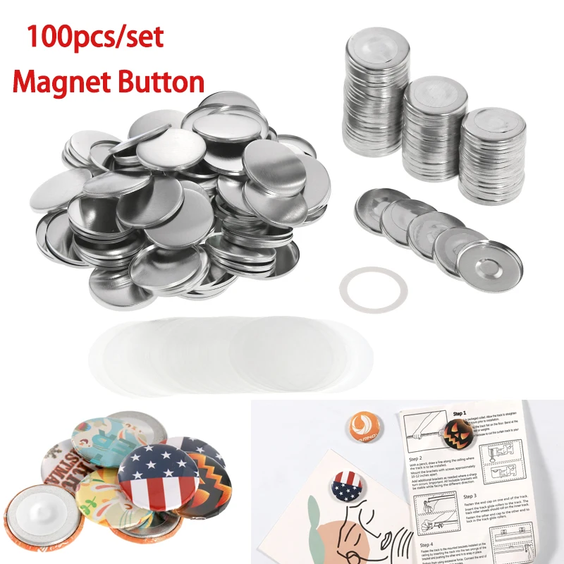 Button Badge Blank - DIY 강력한 마그네틱 냉장고 자석 배지