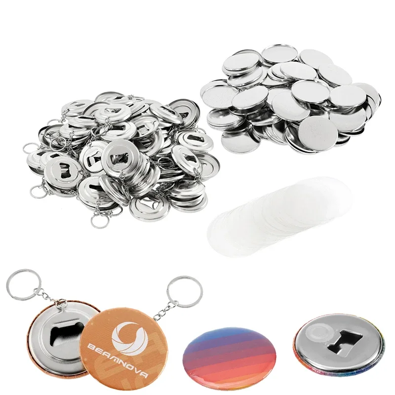 Button Badge Blank - 휴대용 병따개용 DIY 배지 재료, 열쇠