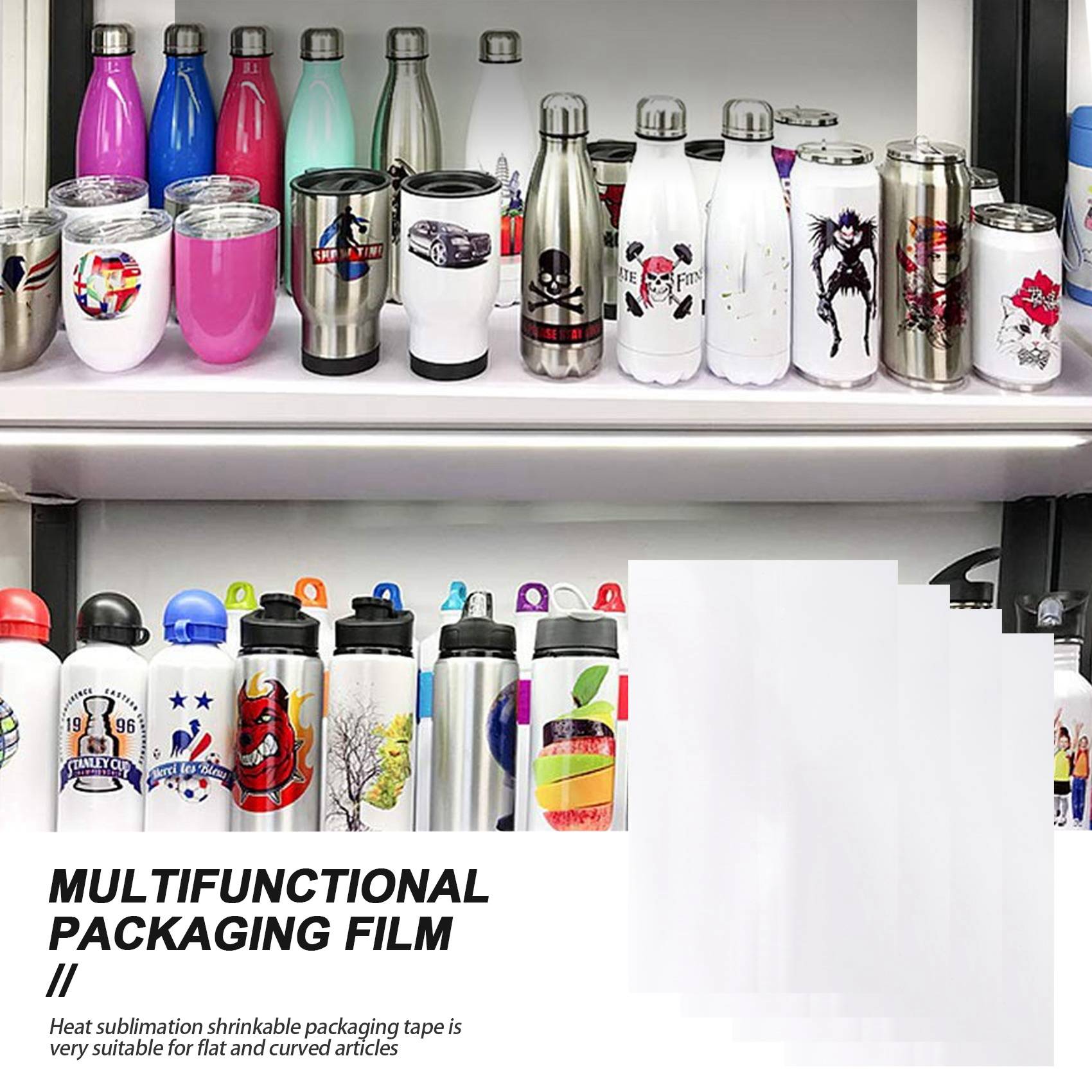 Sublimation Mug White - -FTGT 30개입 승화 수축 필름, 3가지