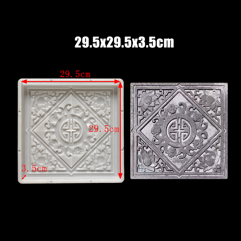 Ceramic Tile Blank - 스텝 스톤 시멘트 몰드 사각형 마당