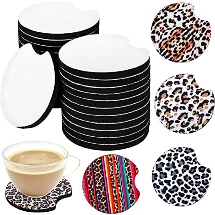 Coaster Sublimation Blank - 40개 승화용 블랭크 자동차 컵받침, 2.75인치/5mm