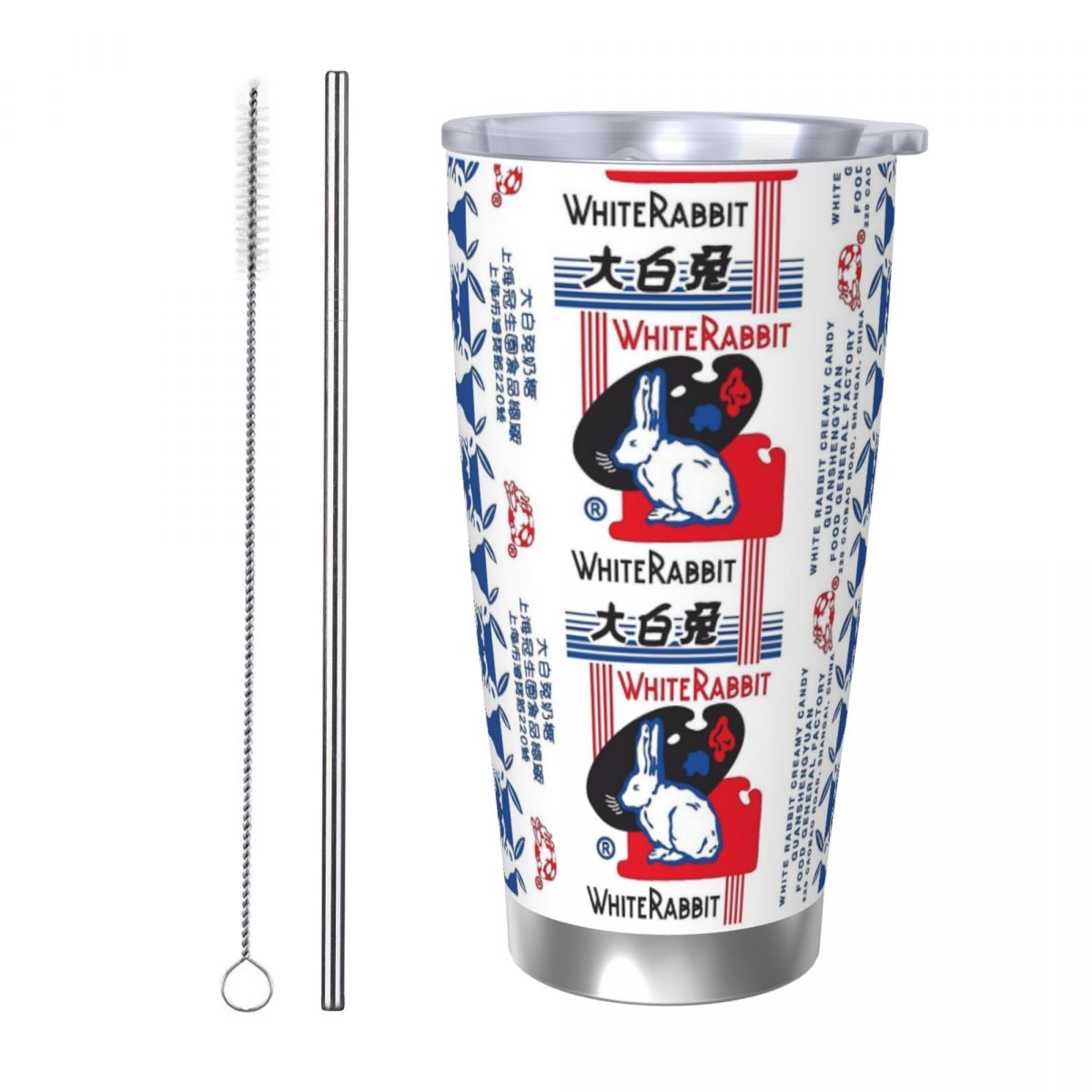 Tumbler 20Oz White - 화이트 래빗 캔디 스테인리스 스틸 텀블러