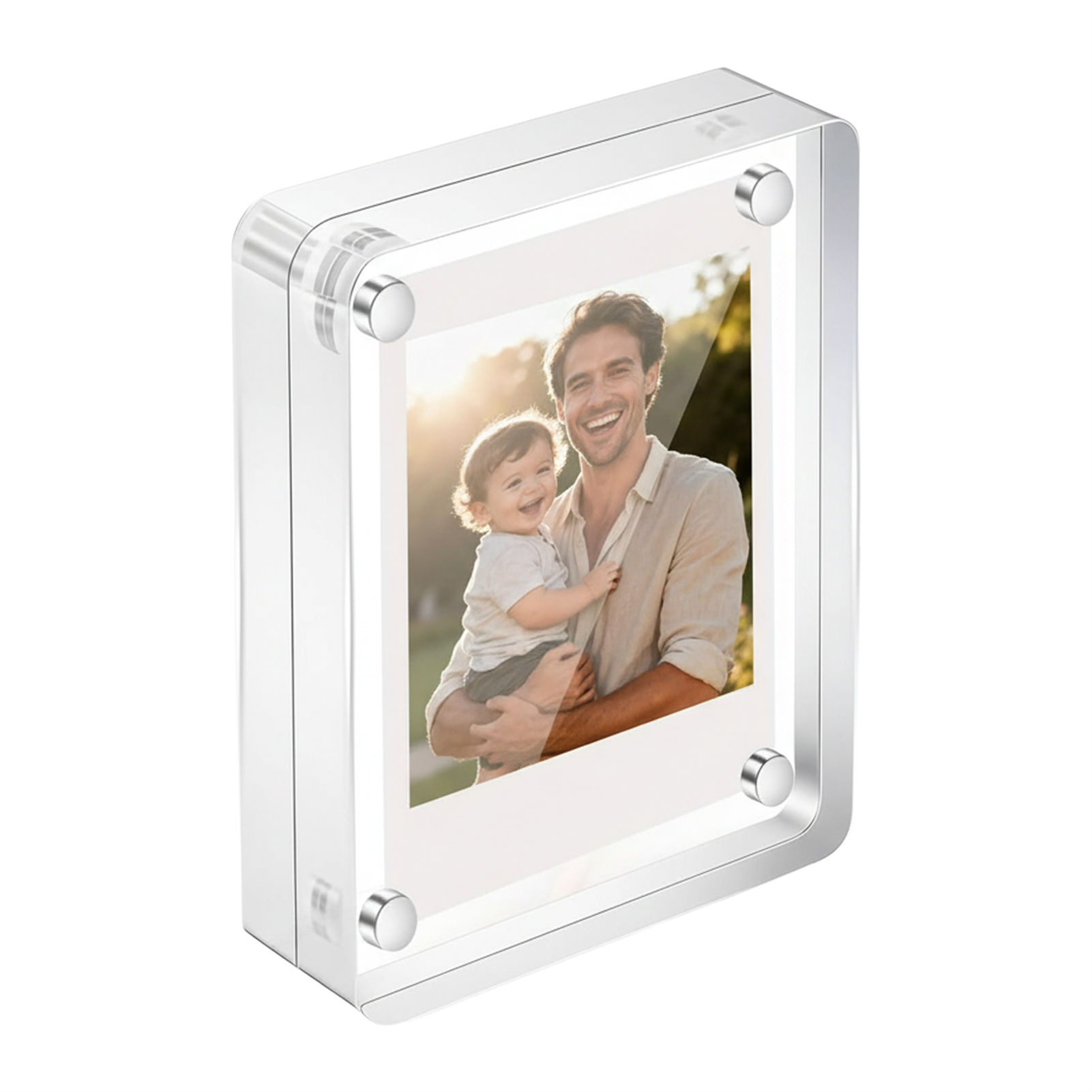 Photo Acrylic Block - 아크릴 자석 사진 액자 2.5x3.5인치 10+10mm