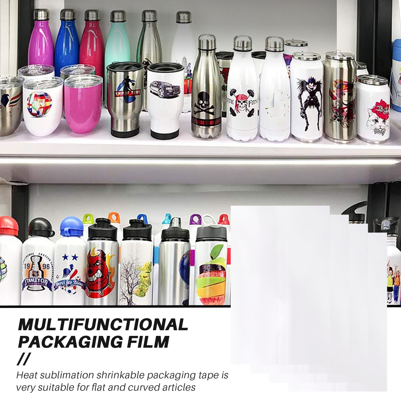 Sublimation Mug White - AA94-8X12 인치 승화 수축 포장 슬리브,