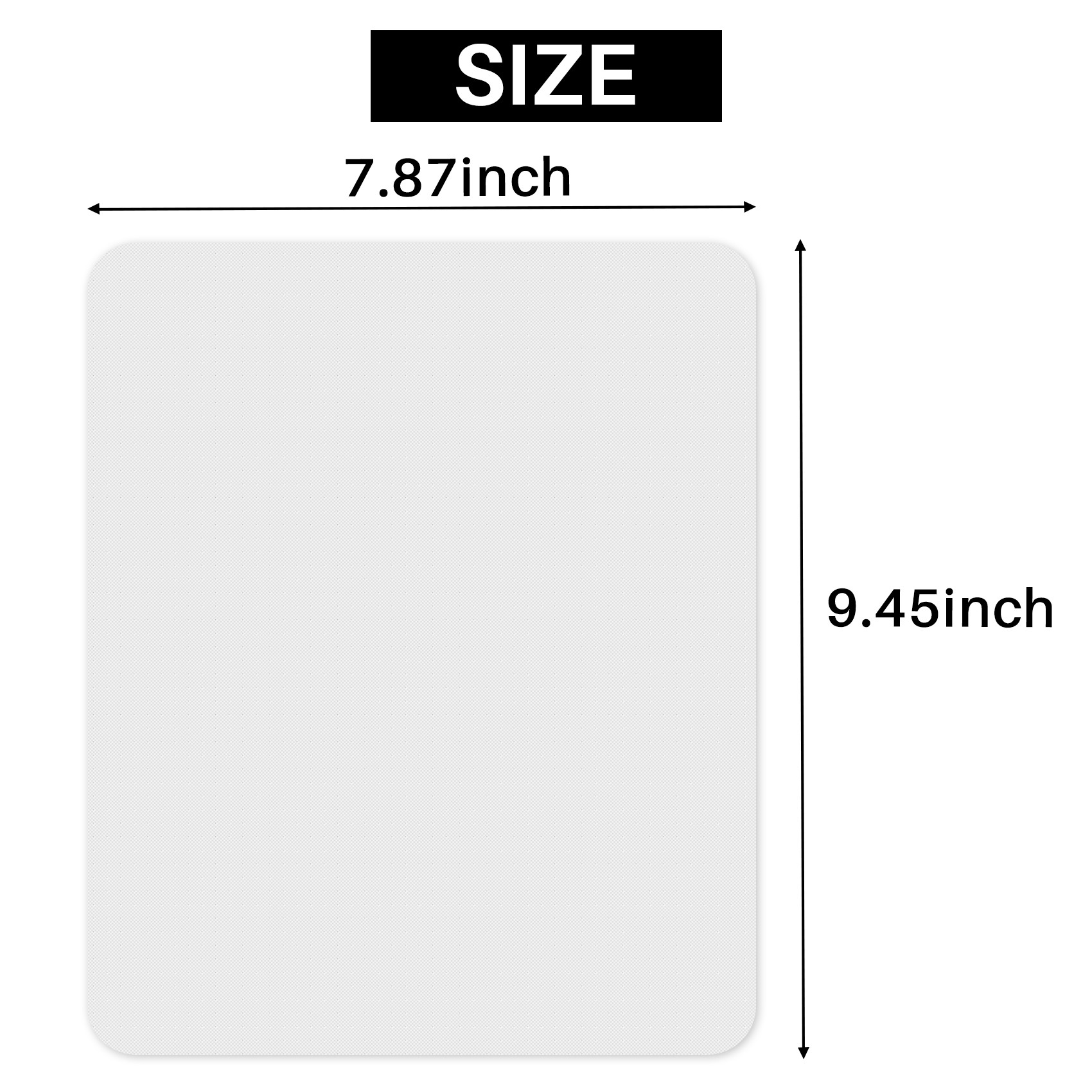 Mouse Pad Blank Sublimation - 승화 전사 열 프레스 인쇄 공예용