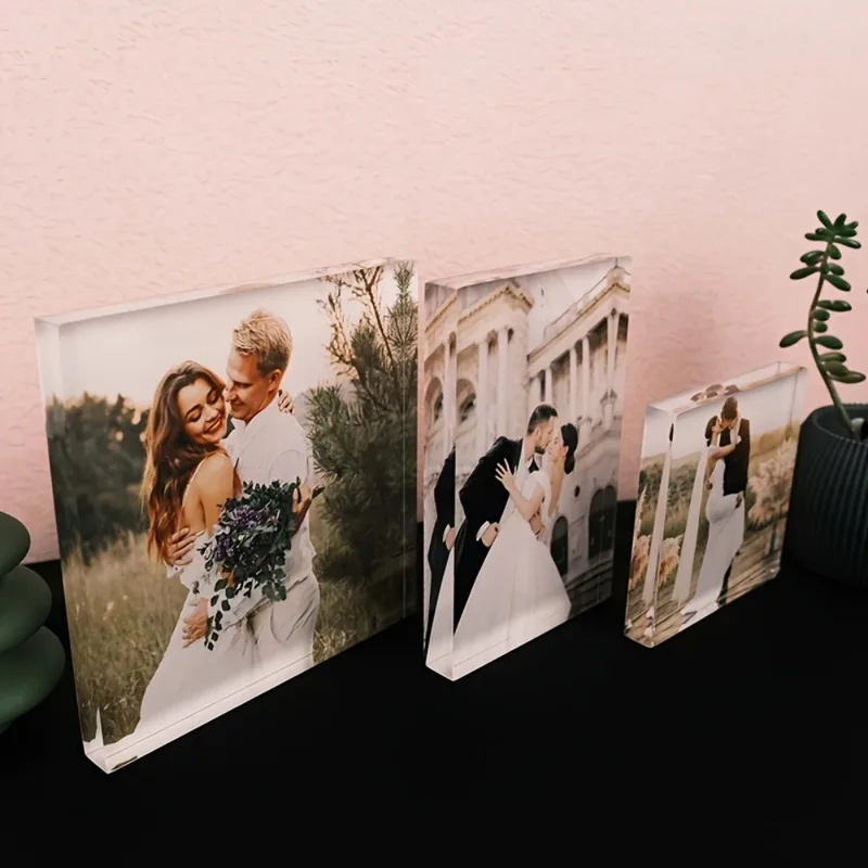 Photo Acrylic Block - 맞춤 아크릴 기념일 사진 블록 -