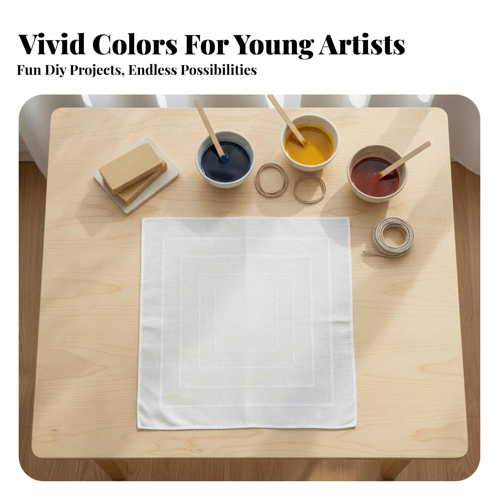 DIY 천색칠용 천, 가장자리가 봉제된 흰색 손수건,  - Bandana Blank White 리뷰 및 가격