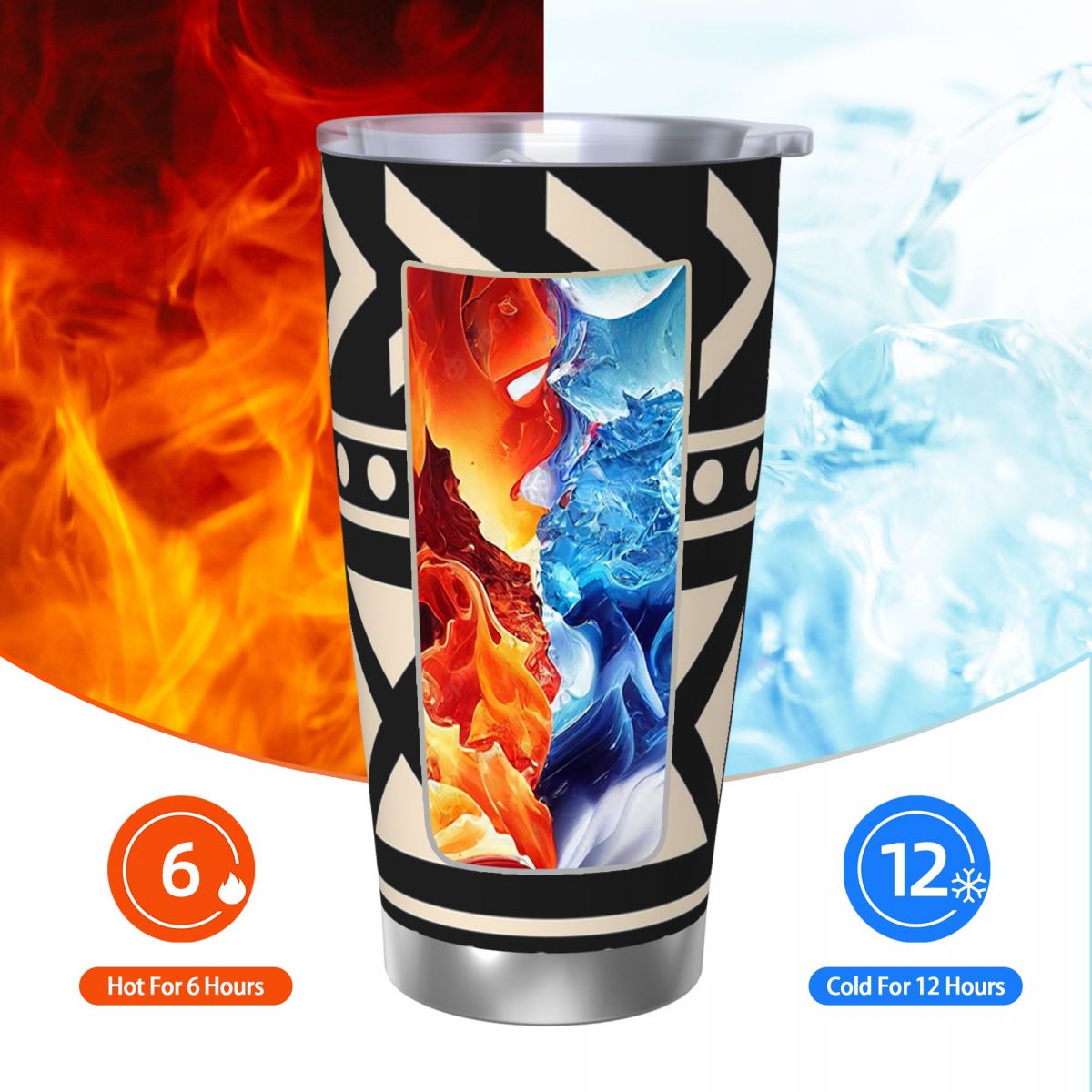 아프리칸 머드 클로스 블랙 앤 화이트 트렌딩 스테인리스 - Tumbler 20Oz White 리뷰 및 가격
