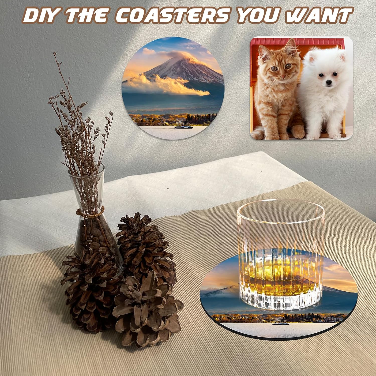 10개 세트 승화 코스터 블랭크 – 열 프레스 전사 인 - Coaster Sublimation Blank 리뷰 및 가격