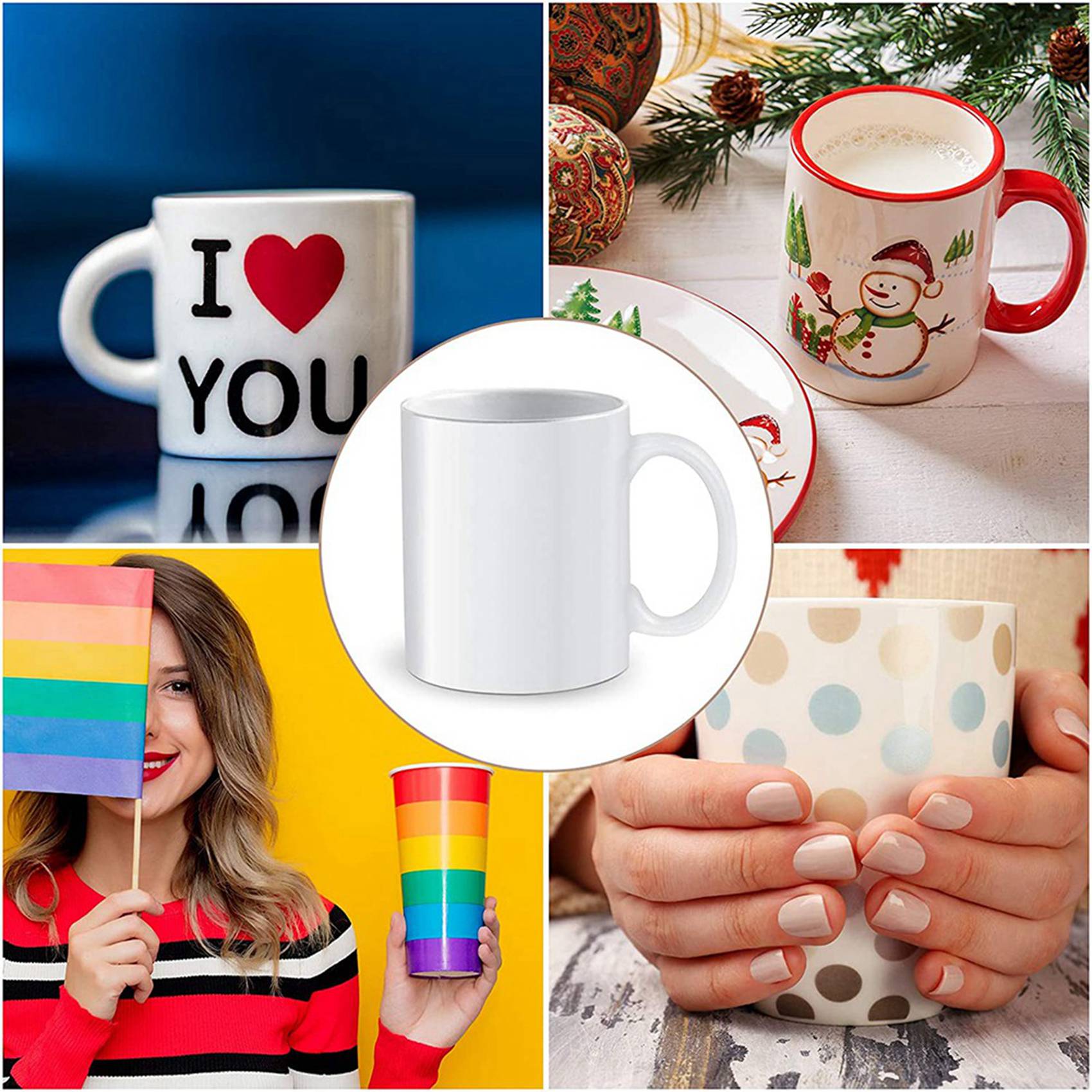 N09R-140개 승화 수축 필름 5X10 인치 열전사 - Sublimation Mug White 리뷰 및 가격