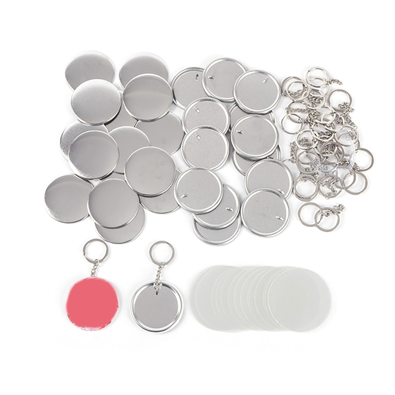 100개 44MM 58MM 플라스틱 금속 열쇠고리 배지 - Button Badge Blank 리뷰 및 가격