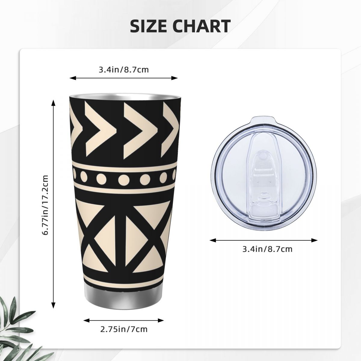 아프리칸 머드 클로스 블랙 앤 화이트 트렌딩 스테인리스 - Tumbler 20Oz White 리뷰 및 가격