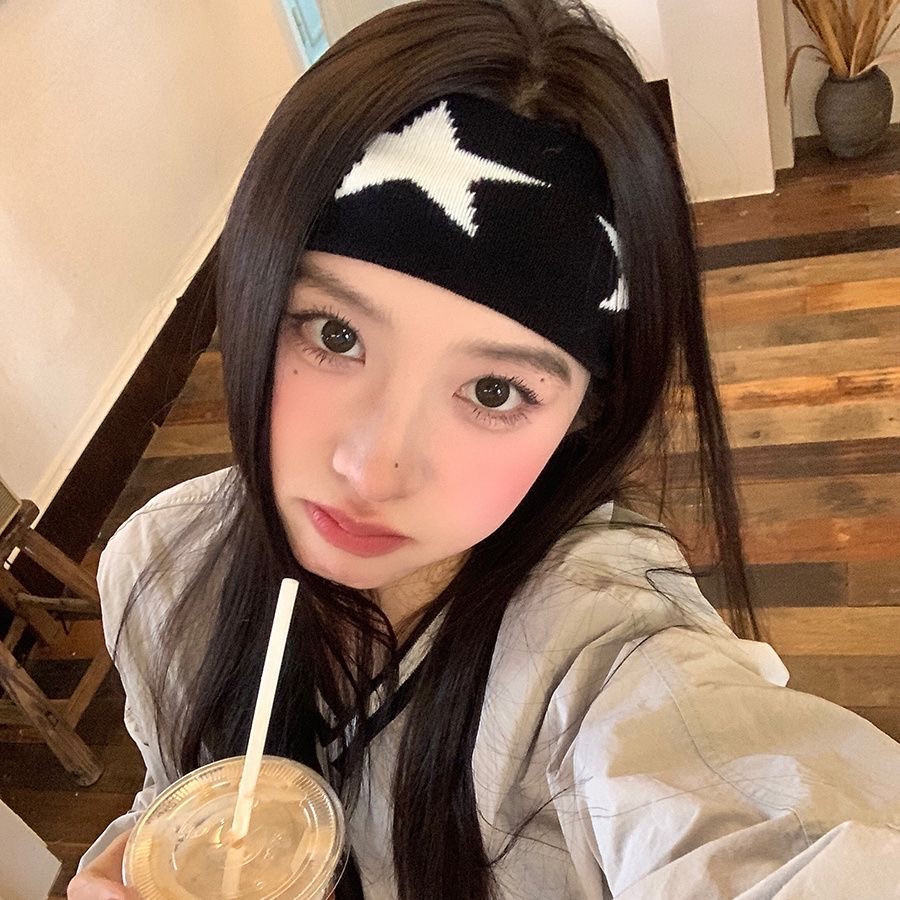 스타 자수 스포츠 머리띠 러닝 사이클링 요가 블랙 화이 - Bandana Blank White 리뷰 및 가격