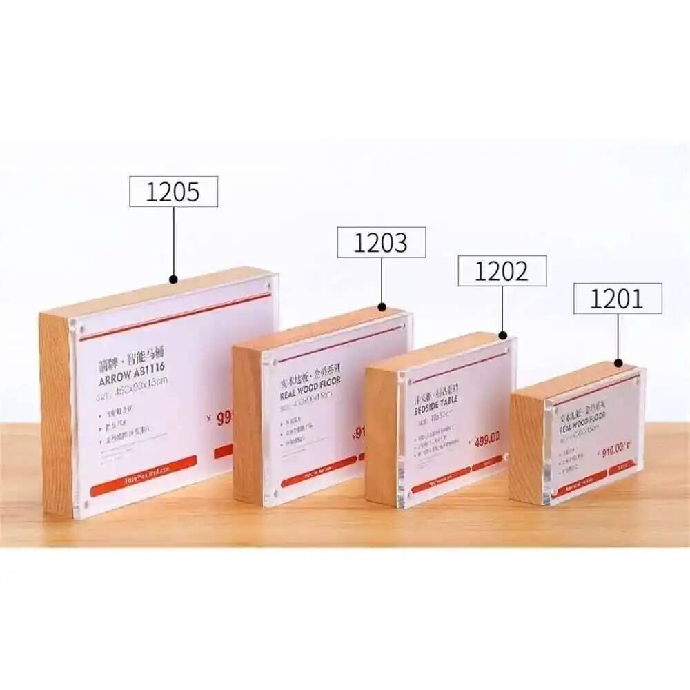 책상 가격 카드 디스플레이 자기 단단한 나무 블록 프레 - Photo Acrylic Block 리뷰 및 가격