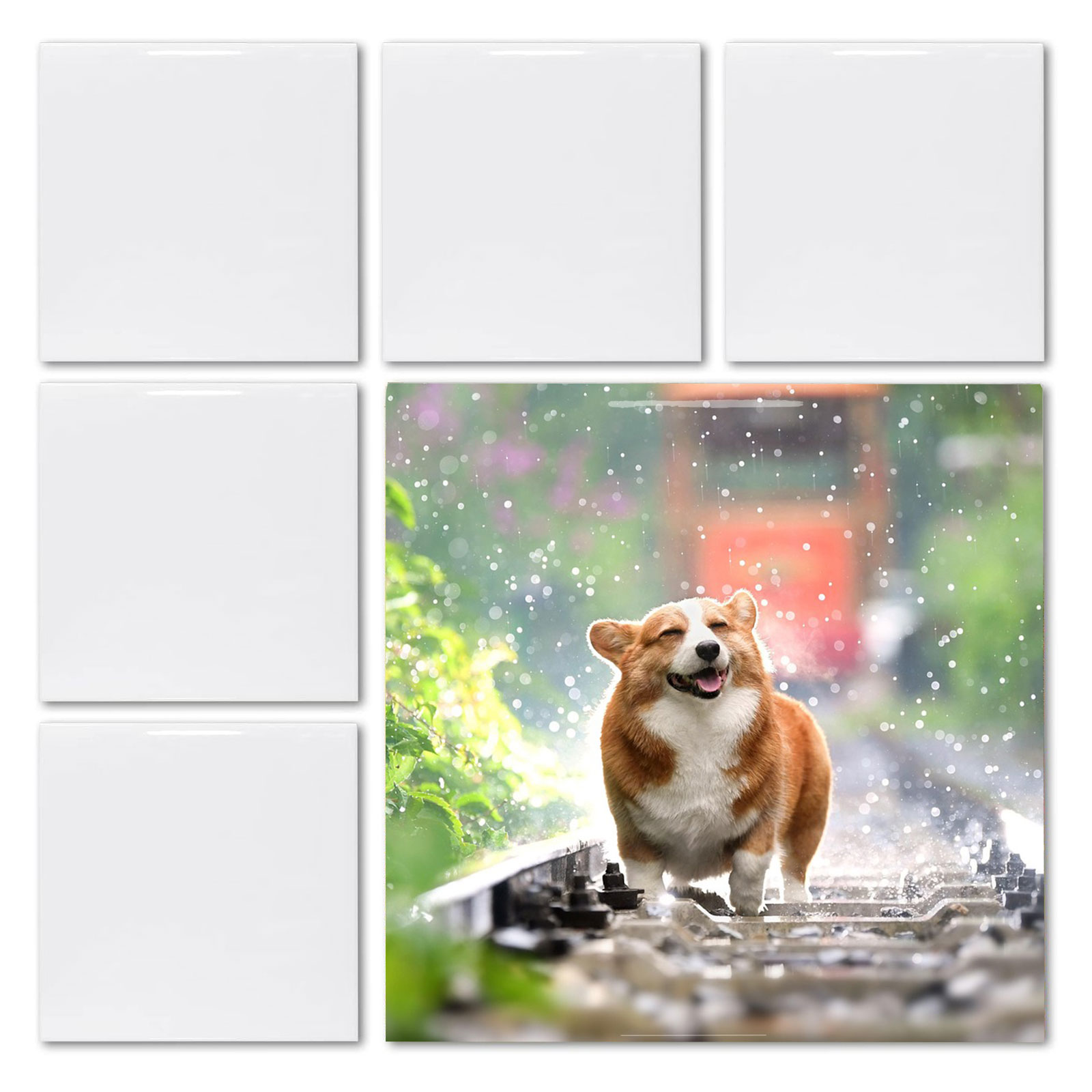 20개 4' X 4' 승화용 백색 사각 광택 타일 염료 - Ceramic Tile Blank 리뷰 및 가격