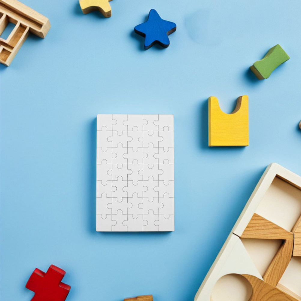 12Pcs 빈 승화 퍼즐 조각 DIY 가족 학교 유치원 - Puzzle Blank White 리뷰 및 가격