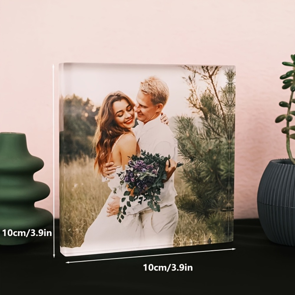 맞춤 아크릴 기념일 사진 블록 - 개인 맞춤 커플/반려 - Photo Acrylic Block 리뷰 및 가격