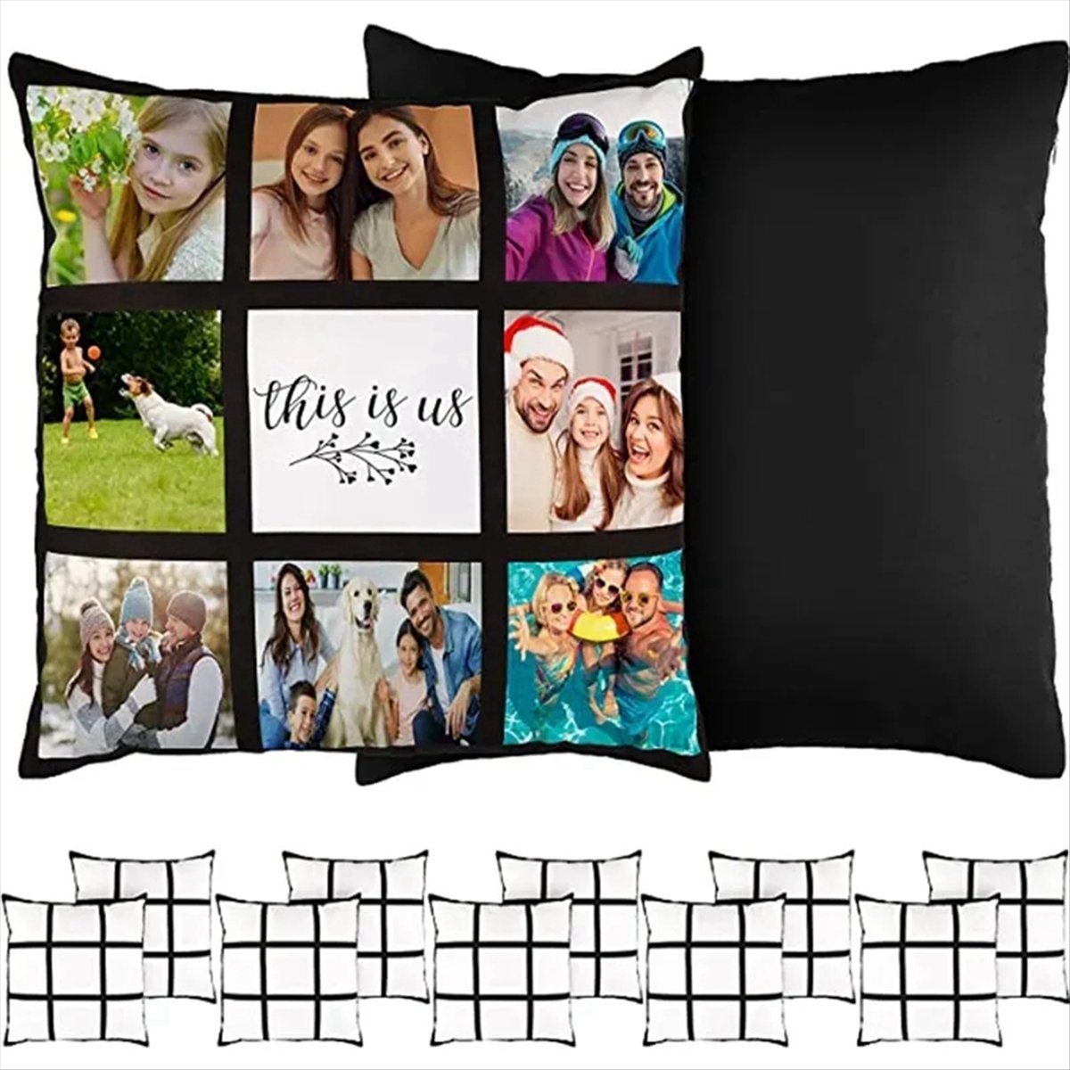 ABNH 6개입 승화 인쇄용 블랭크 패널 베개 커버 D - Pillow Cover Sublimation 리뷰 및 가격