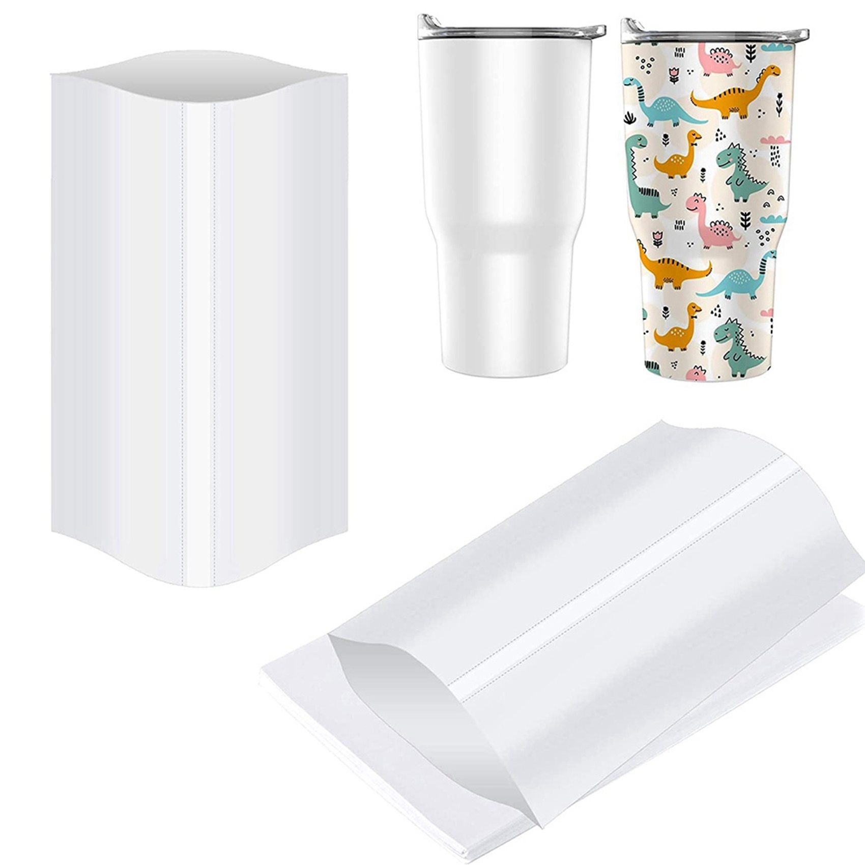 프리미엄-8X12인치 승화형 수축 포장 슬리브, 텀블러 - Sublimation Mug White 리뷰 및 가격