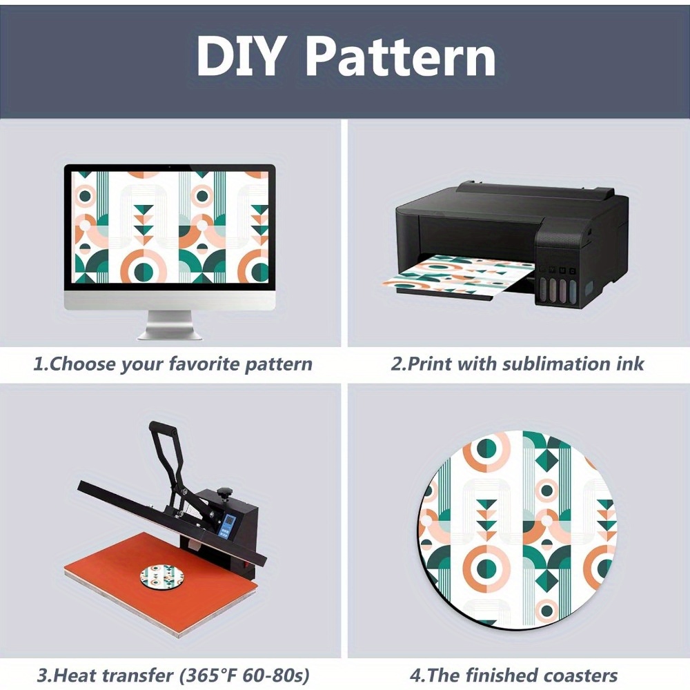 20/60개 코스터, 승화 인쇄용 빈 내열성 음료 매트 - Coaster Sublimation Blank 리뷰 및 가격