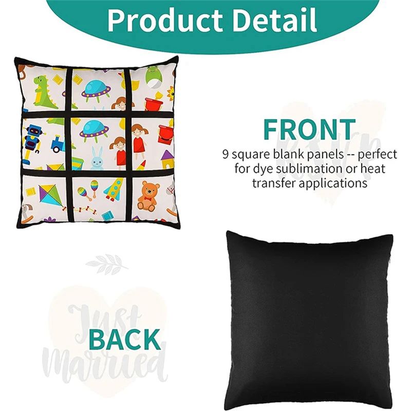 ABKJ-6개입 승화 프린팅용 블랭크 패널 베개 커버  - Pillow Cover Sublimation 리뷰 및 가격