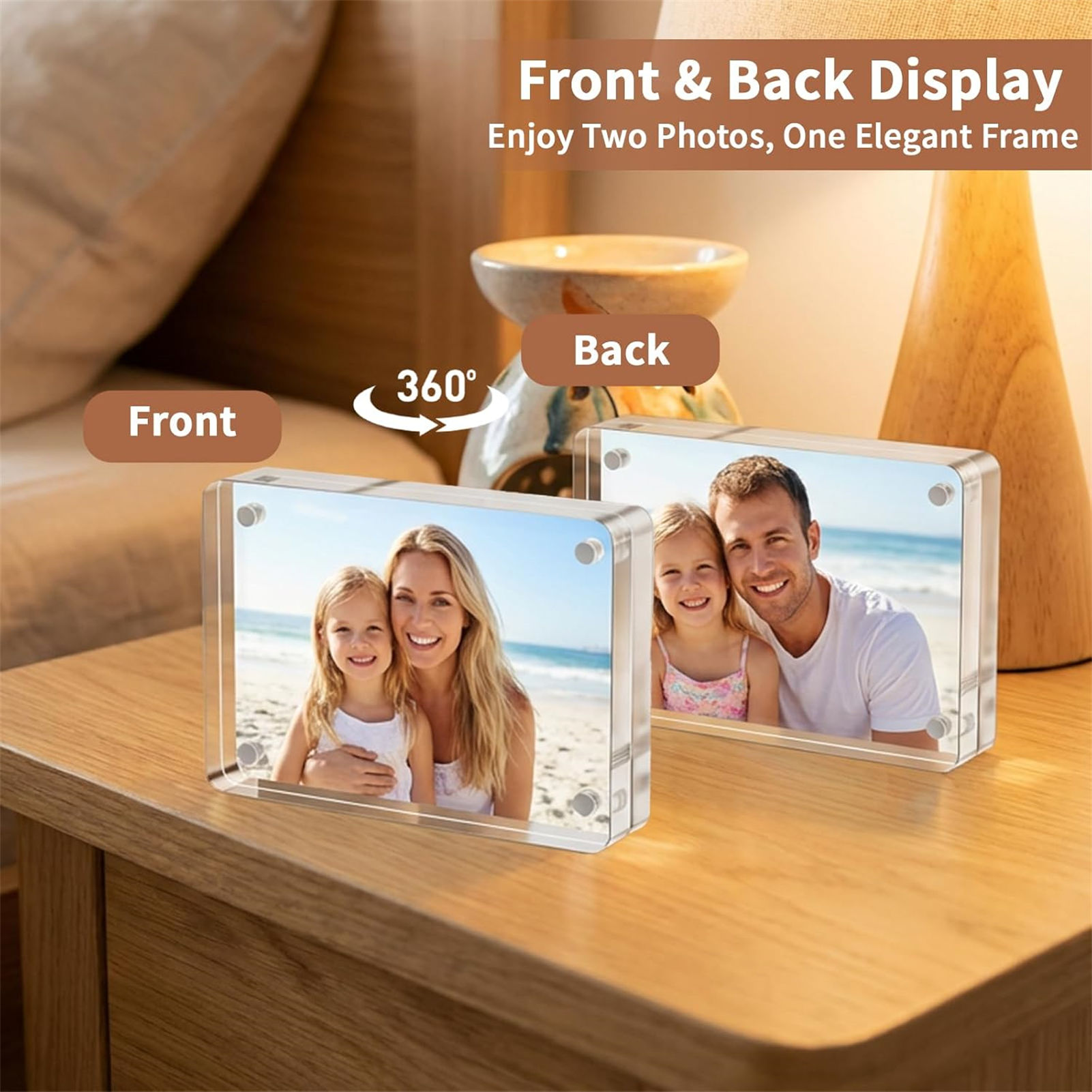 아크릴 자석 사진 액자 2.5x3.5인치 10+10mm - Photo Acrylic Block 리뷰 및 가격