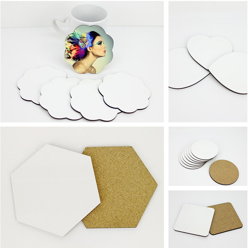 100 개/몫 DIY 승화 빈 코스터 나무 절연 코르크 - Coaster Sublimation Blank 리뷰 및 가격