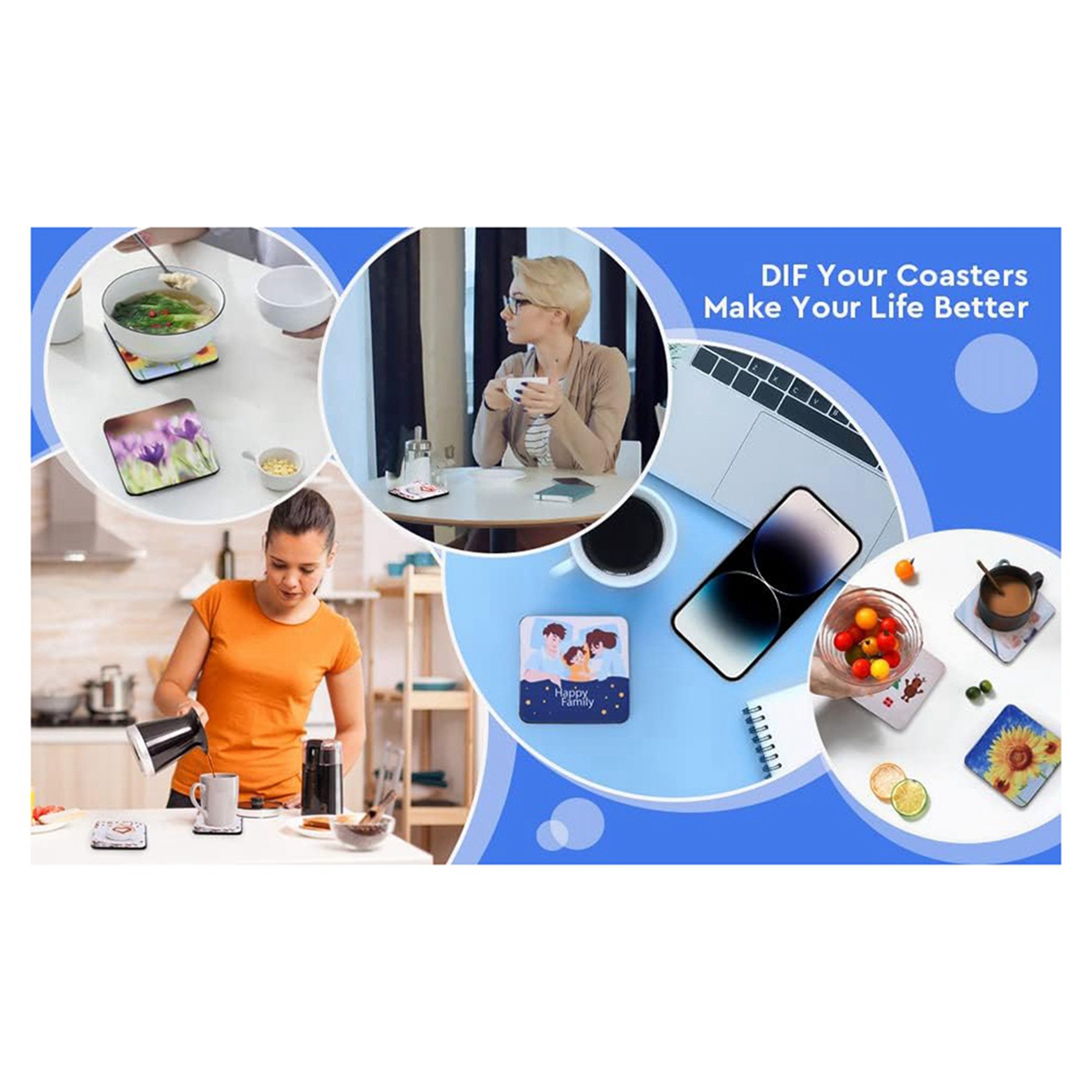 F-F 40PCS 정사각형 승화 블랭크 코스터, 3.5 - Coaster Sublimation Blank 리뷰 및 가격