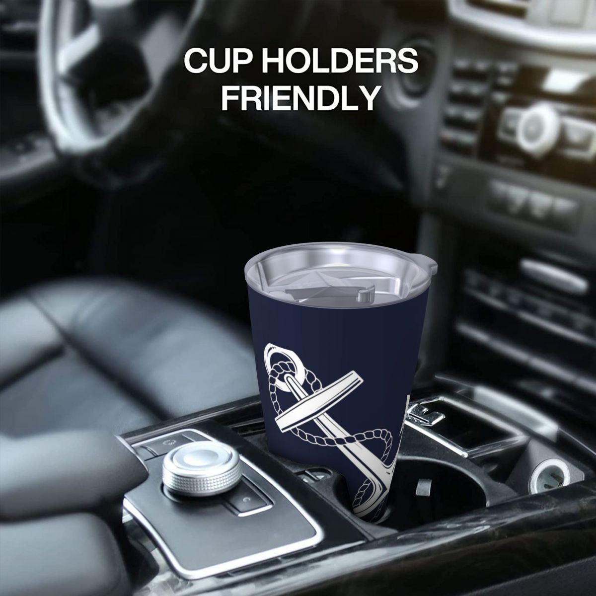 앵커 노티컬 화이트 & 네이비 스테인리스 스틸 텀블러  - Tumbler 20Oz White 리뷰 및 가격