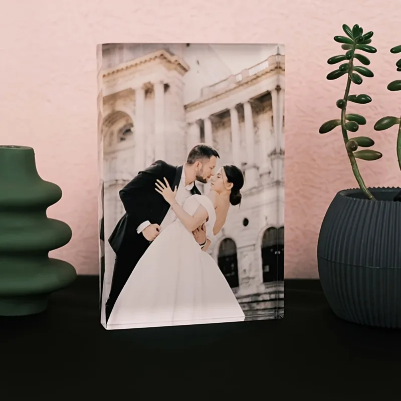 맞춤 아크릴 기념일 사진 블록 - 개인 맞춤 커플/반려 - Photo Acrylic Block 리뷰 및 가격