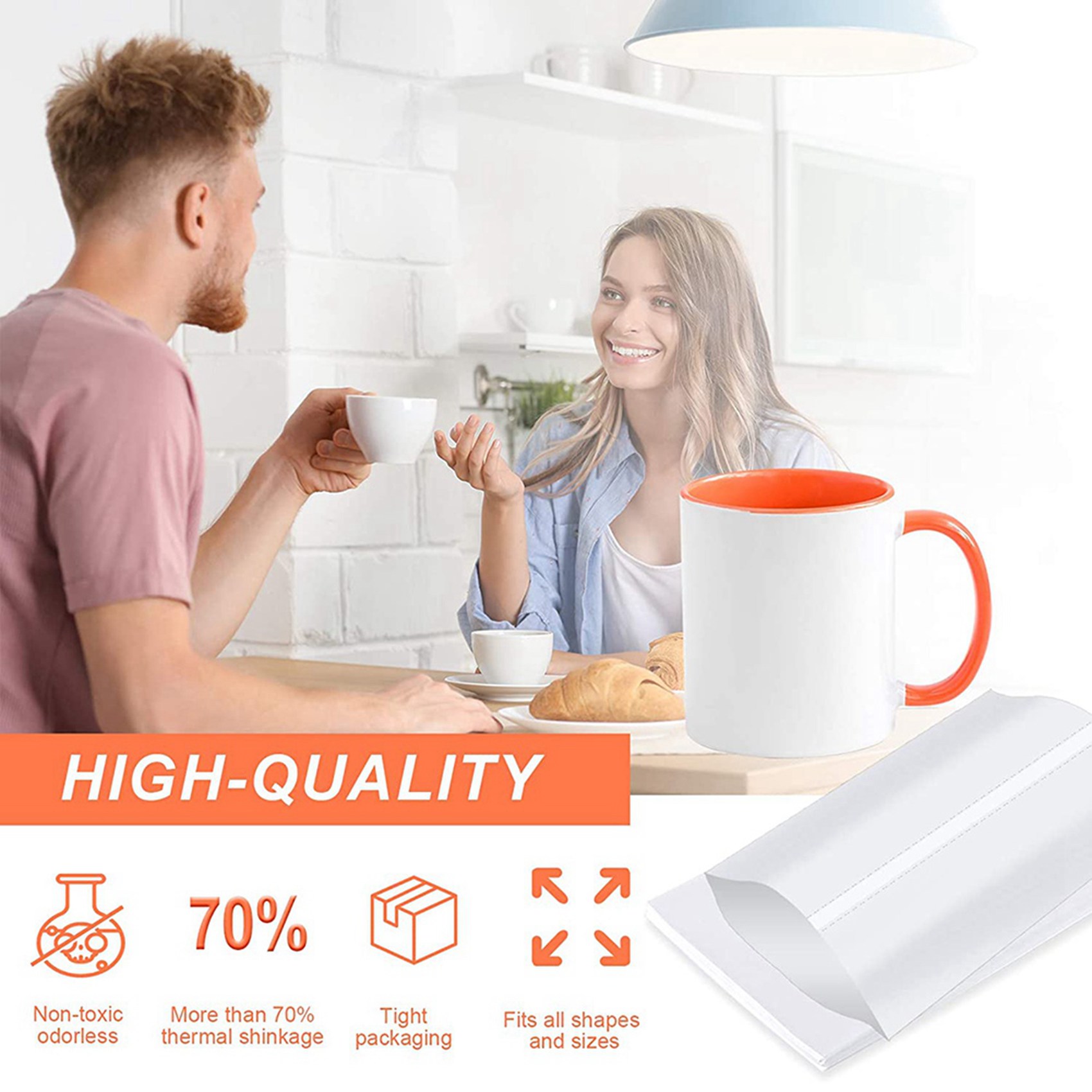 ABBN-8X12인치 승화 수축 포장 슬리브, 텀블러, - Sublimation Mug White 리뷰 및 가격